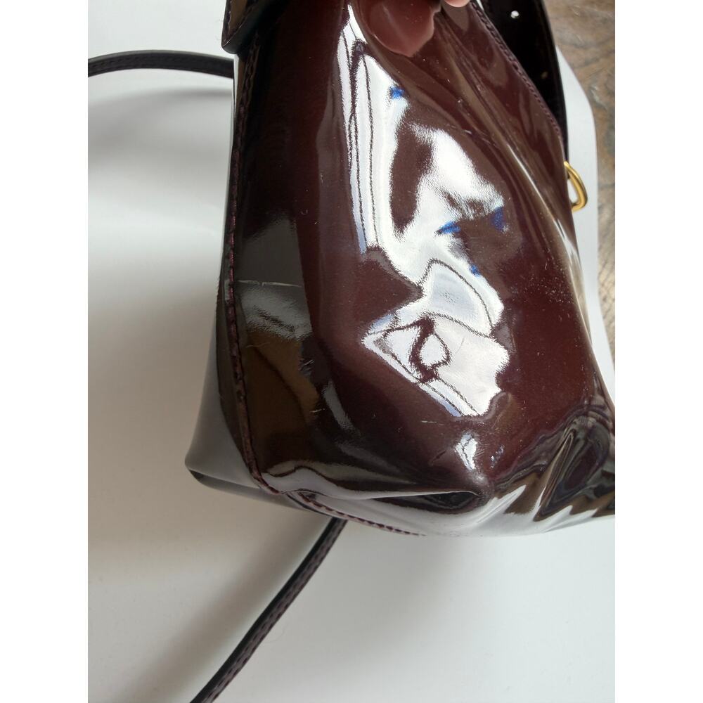 Madewell The Essential Micro Bucket Tote in Dark Plum Patent Leather - Picture 11 of 16